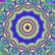 background with symmetrical multi-color pattern
