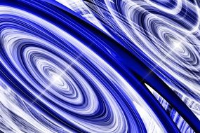 background with blue and white circles