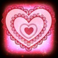 Heart Background Lace