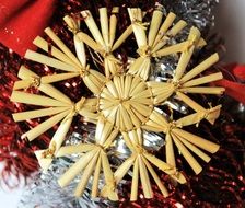 Christmas straw star