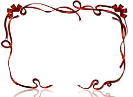 Ribbon Red Wallpaper Framework