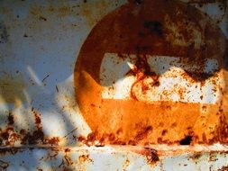 Rust A Metal Sheet Sign