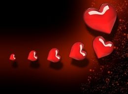 Heart Background Red