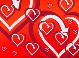 wallpaper with red hearts