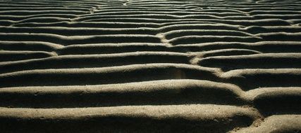Sand Pattern Bathing Beach