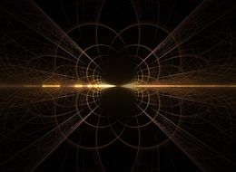 digital illustration of light speed