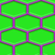 Hexagon Grid Seamless Pattern