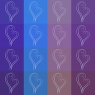 striped background with seamless hearts