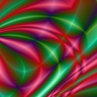 shining graphic green and red artwork