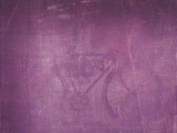 bike on the purple background