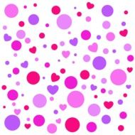 Colorful Hearts Valentine