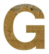 G Alphabet Letter Text
