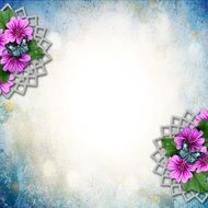 Scrapbook Flowers Summer Paper