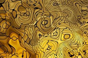 abstract pattern on the yellow background