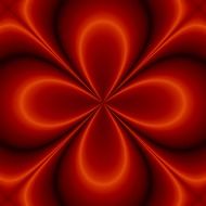 three dimensional red pattern