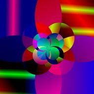digital mystical flower