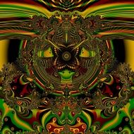 mystical fractal digital art
