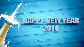 New Year 2016 Background Bg