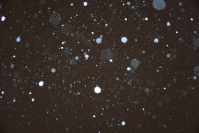 white dots on black background