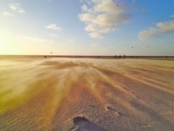 Beach Wind Drift Sand Contrast