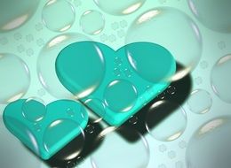 Heart Background Bubble Creative