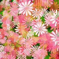 background with digital flowers