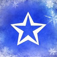 Star Blue Background Abstract