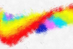colorful wave on white background