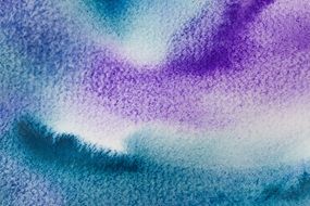 blue and purple watercolour waves