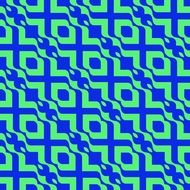 green and blue geometric pattern