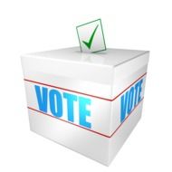 Ballot Box Cut Out Voting