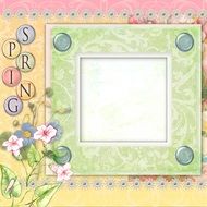 picture frame with spring theme