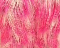 pink wig close up