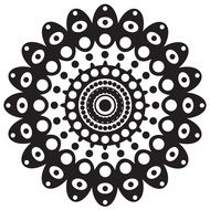 symbolic mandala flower