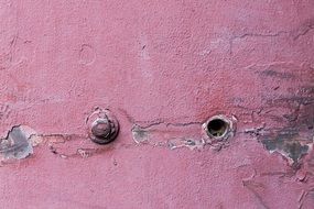 weathered pink wall