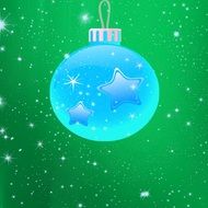 green background with Christmas blue
