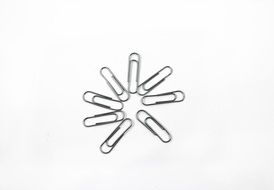 flower made of office clips