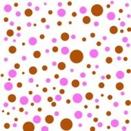 Patterns Brown Pink Polka Dots