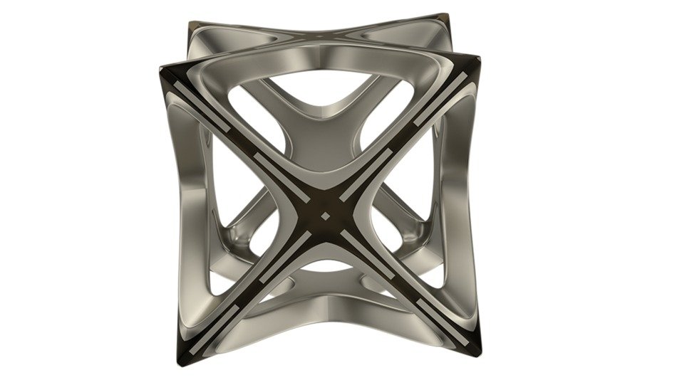 Cube Abstract Platinum