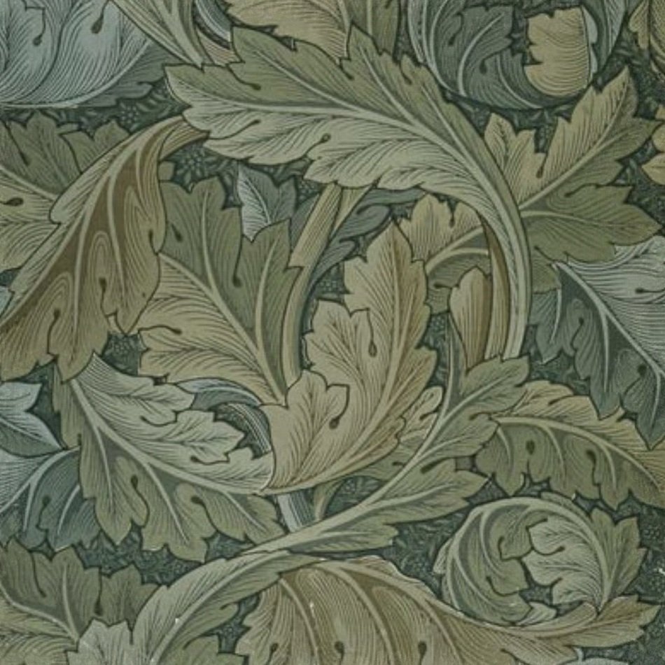 Vintage Background Green Leaves