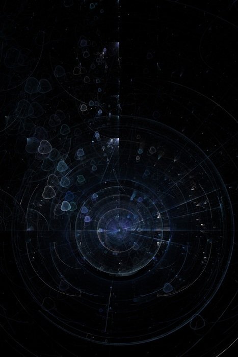 patterns on black background