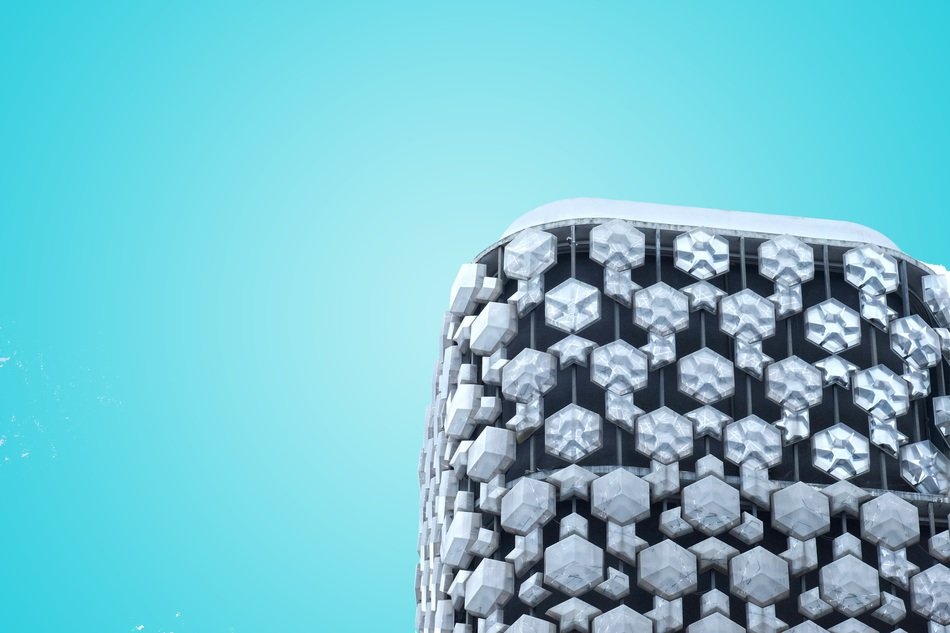 Design Diamond Blue Background