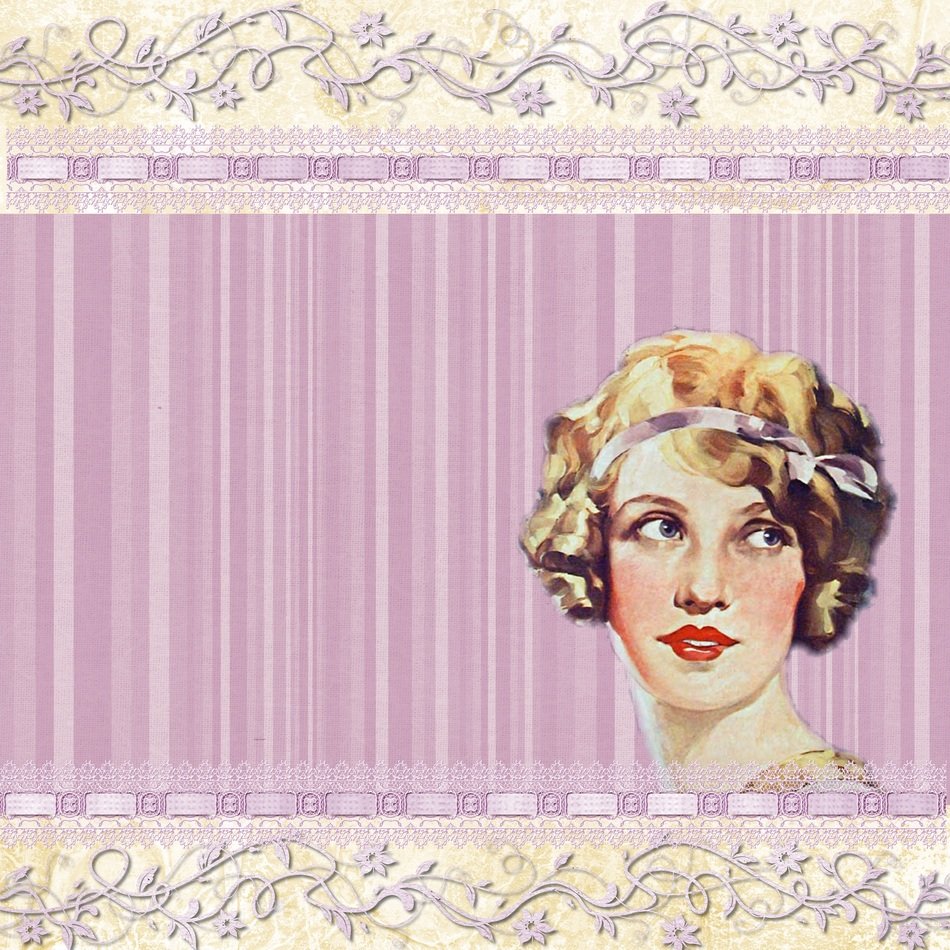 Background Lilac Lady Woman