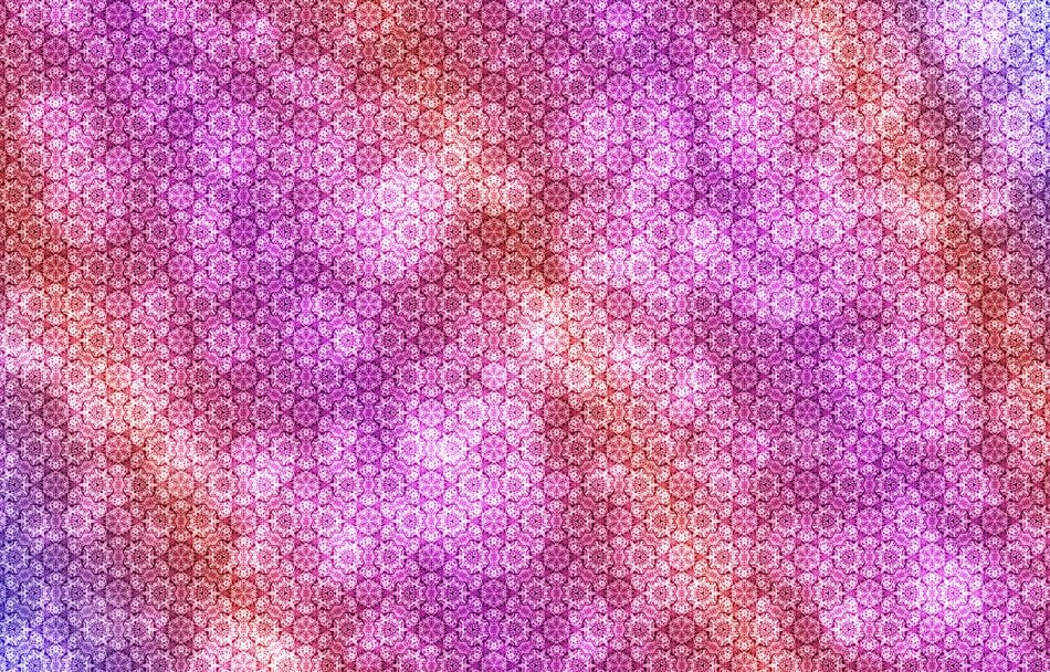 pink-orange background with patterns