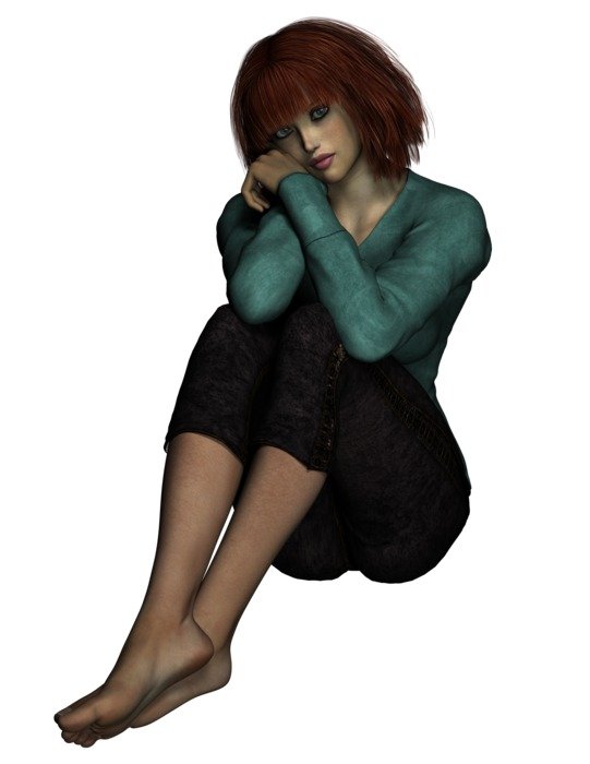 Woman Girl Sitting Beauty Girl