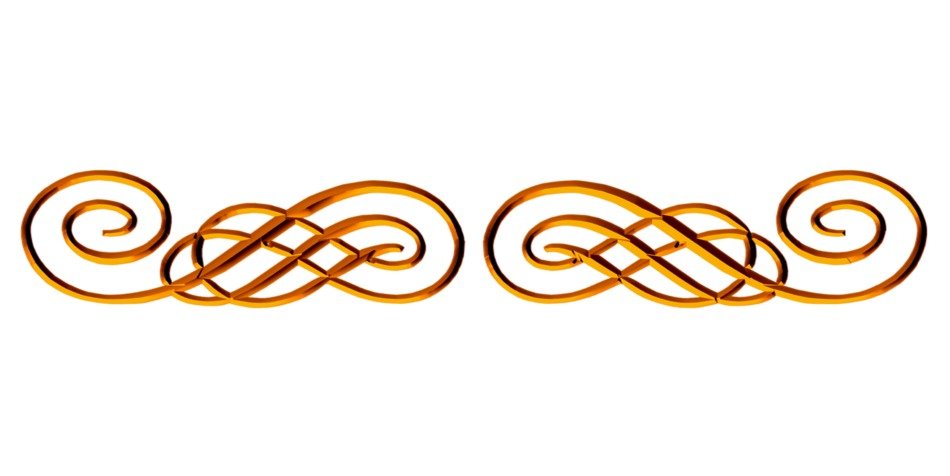 Copper Ornamental Flourish