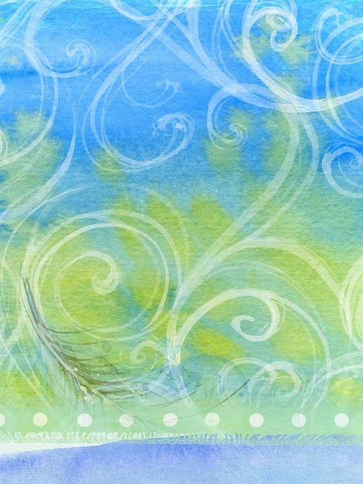 Background Abstract Swirls Green