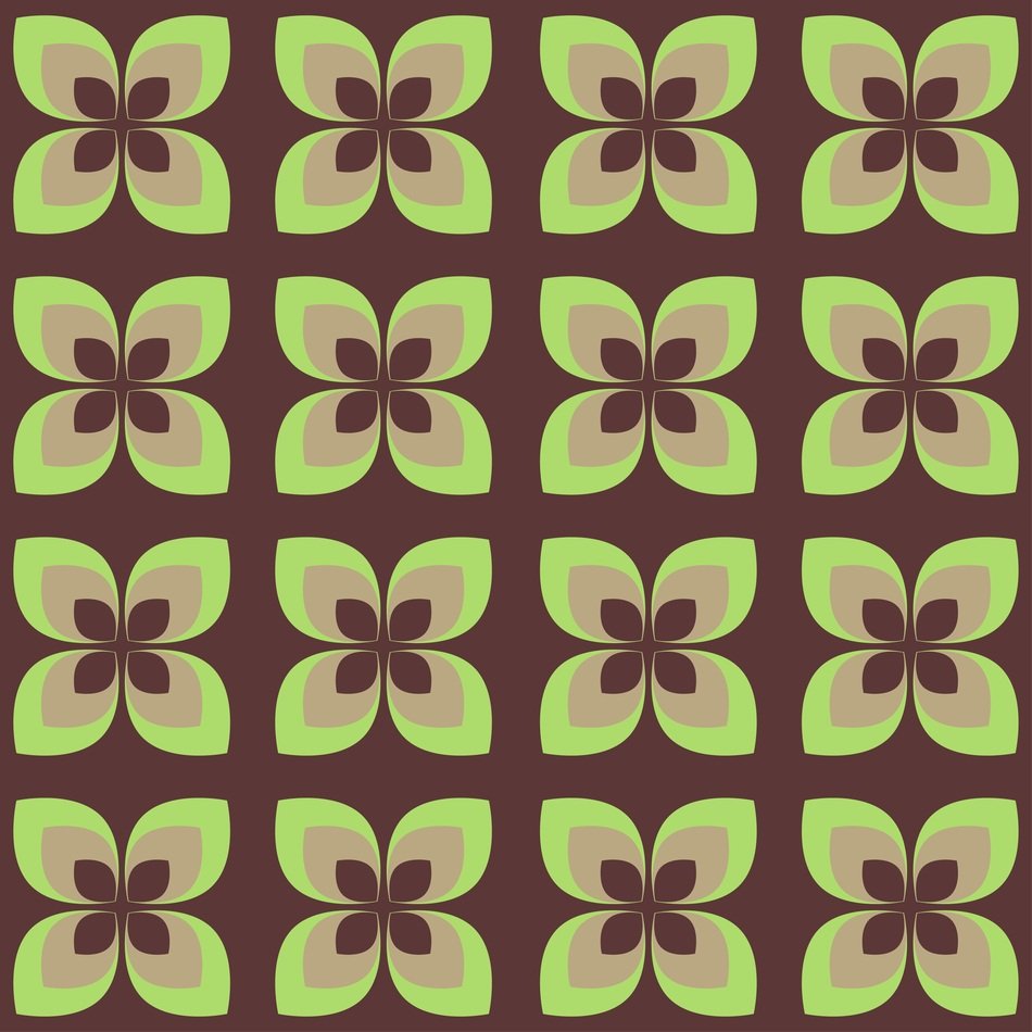Flowers Floral Abstract 1970S