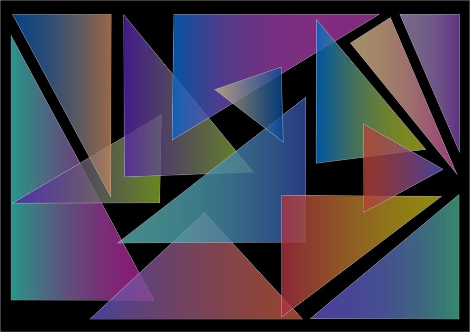Triangle Gradient Abstract