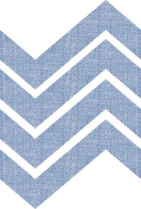 Fabric Chevrons Blue Herringbone